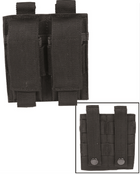 Підсумок тактичний для магазинів пістолета Подвійний Чорний Mil-Tec MAG.TASCHE F.PISTOLE DOUBLE SCHWARZ (13495502) - зображення 1