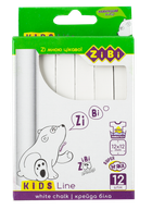 Крейда біла квадратна ZiBi Kids Line 12шт картонна коробка (ZB.6703-12)