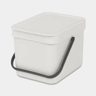 Мусорный бак Sort&Go Light Grey 6л (213267)