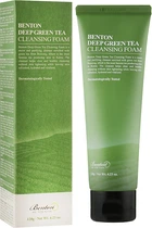 Пінка, що очищає, для вмивання з екстрактом зеленого чаю - Benton Deep Green Tea Cleansing Foam 120g (840118-4643)
