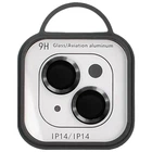 Защитное стекло Metal Classic на камеру (в упак.) для Apple iPhone 14 (6.1") / 14 Plus (6.7") Черный / Midnight