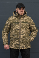 Куртка тактична зимова на блискавці з капюшоном M polk pixel - зображення 3