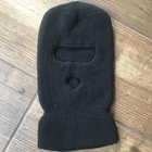 Теплая балаклава Reis тактическая черная зимняя шапка - изображение 2