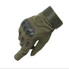 Военные перчатки с защитой костяшек ReFire Gear для сенсорных экранов XL хаки - изображение 2