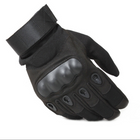 Військові рукавички із захистом кісточок ReFire Gear для сенсорних екранів М чорний - зображення 3