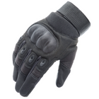 Військові рукавички із захистом кісточок ReFire Gear для сенсорних екранів L чорний - зображення 1