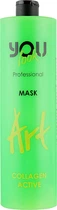Маска для поврежденных волос с коллагеном - You Look Professional Art Collagen Active Mask 1000ml (765304-98428)