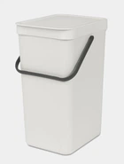 Мусорный бак Sort&Go Light Grey 16л (213465)