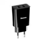 Адаптер зарядний пристрій BASEUS Speed Mini 2USB 2A 10.5W CCFS-R02 Чорний