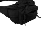 Тактична військова сумка на камуфінгу військово -трансляції Kangoo 3 L Чорний пояс Чорний - зображення 10