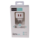 Адаптер мережевий KONI Strong Micro USB Cable KS74 (M) 2USB 2.4A