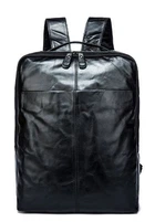 Рюкзак Кожаный Под Ноутбук Vintage Черный Портфель (236635)