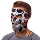 Маска лицьова вітрозахисна Tribal Skull (неопрен, чорний) (MS-4344-4)