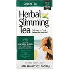 Трав'яний чай для схуднення 21st Century "Herbal Slimming Tea" без кофеїну з сінною та зеленим чаєм, 24 пакетики (48 г) - зображення 1