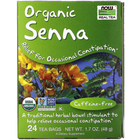 Чай з сенни NOW Foods, Real Tea "Senna" для очищення кишечника, без кофеїну, 24 пакетики (48 м) - зображення 1