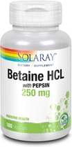 Аминокислота Solaray Betaine HCL with Pepsin 250 мг