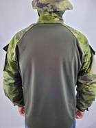 Рубашка мужская военная тактическая с липучками ВСУ (ЗСУ) Ubaks Убакс 20221840 7250 XXL 54 р зеленая (OPT-1420) - изображение 3