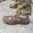 Кросівки чоловічі тактичні ЗСУ 7513 40 р 26 см коричневі (OPT-2190) - зображення 6