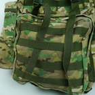 Тактический Рюкзак Мультикам Molle с боковыми подсумками 80 л Рюкзак военный тактический армейский камуфляжный 80л - изображение 9