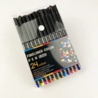 Маркеры спиртовые двусторонние Fineliner 24 цветов (164)