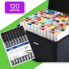 Маркеры двусторонние Touch 120 цветов и набор лайнеров 9 шт для эскизов и скетчей