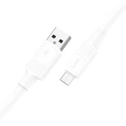 Кабель HOCO X84 Solid USB - Micro USB (2.4A) (1M) Білий