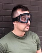 Тактические очки маска антибликовые прозрачные - изображение 3
