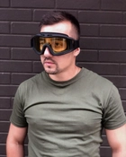Тактические очки маска антибликовые желтые - изображение 4