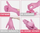Нитриловые перчатки Medicom SafeTouch® Advanced Pink текстурированные без пудры 1000 шт розовые Размер XS (3,6 г.) - изображение 3