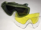 Преміальні тактичні окуляри-маска TGM2 Green зелений - зображення 4