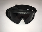 Преміальні тактичні окуляри-маска TGM2 black чорні - зображення 5