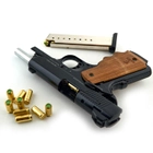 Стартовый сигнальный пистолет Kuzey 911 SX Black/Wooden калибр 9 мм. с дополнительным магазином - изображение 4