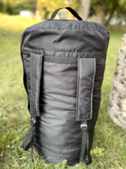 Військова сумка-баул піксель 120 л TS15310207 Чорний - зображення 5
