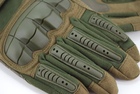 Перчатки тактические зимние с пальцами на флисе 9080_XXXL_Olive - изображение 3