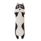 Мягкая игрушка подушка My Kigu Хаски Батон Антистресс Обнимашка Серая 120 см (9017)