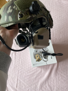 Тактичні навушники EARMOR M32H з кріпленнями під каску FAST (койот) - зображення 6