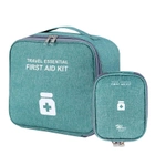 Комплект аптечок сумки органайзери для медикаментів для подорожей для дому 2 шт (473518-Prob) Зелений - зображення 1