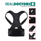 Корректор осанки магнитный Real Doctors Posture Support NY-10 XXL Черный (KG-3930) - зображення 3