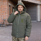 Зимняя военная куртка с капюшоном Хаки 54 размер - изображение 4
