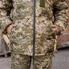 Зимняя военная куртка с капюшоном пиксель плащевка 54 размер - изображение 6