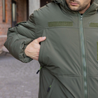 Зимняя военная куртка с капюшоном Хаки 50 размер - изображение 5