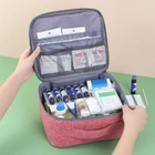 Комплект аптечек сумки органайзеры для медикаментов для путешествий для дома 2 шт (473526-Prob) Розовый - изображение 2