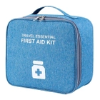 Аптечка сумка органайзер для медикаментів для подорожей для дому 25х22х12 см (473524-Prob) Синій - зображення 1