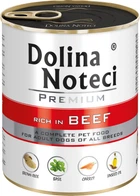 Вологий корм для собак Dolina Noteci Premium з яловичиною