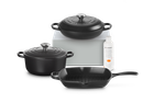 Набор посуды Le Creuset с очистителем Satin Black (lc_set3_black)