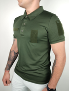 Тактическая футболка Поло Coolmax ТТХ олива M - изображение 1