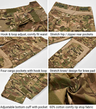 Тактические штаны G3 COMBAT PANTS MULTICAM боевые армейские брюки мультикам с наколенниками и спандекс вставками р.4XL - изображение 4