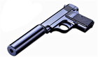 G9A Страйкбольний пістолет Кольта 25 міні з глушником метал чорний - зображення 1