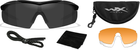 Тактические очки Wiley X WX VAPOR 2.5 Matte Black/Grey + Clear + Light Rust (712316011747-3502) - изображение 5