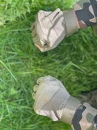 Военный тактические рукавички без пальцев олива XL - изображение 3